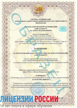 Образец разрешение Канаш Сертификат ISO/TS 16949