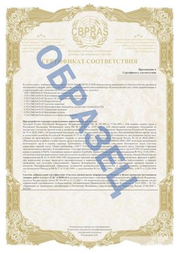 Образец Приложение к СТО 01.064.00220722.2-2020 Канаш Сертификат СТО 01.064.00220722.2-2020 